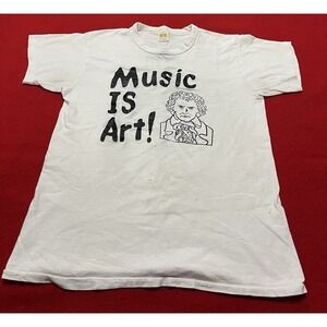 1970s/80s Vintage Pacific Stereo Mozart Music Is Art Shirt Single Stitch Russell